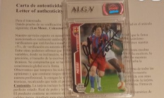 梅西亲签的05-06赛季球星卡将被拍卖，估价高达3.5万欧元